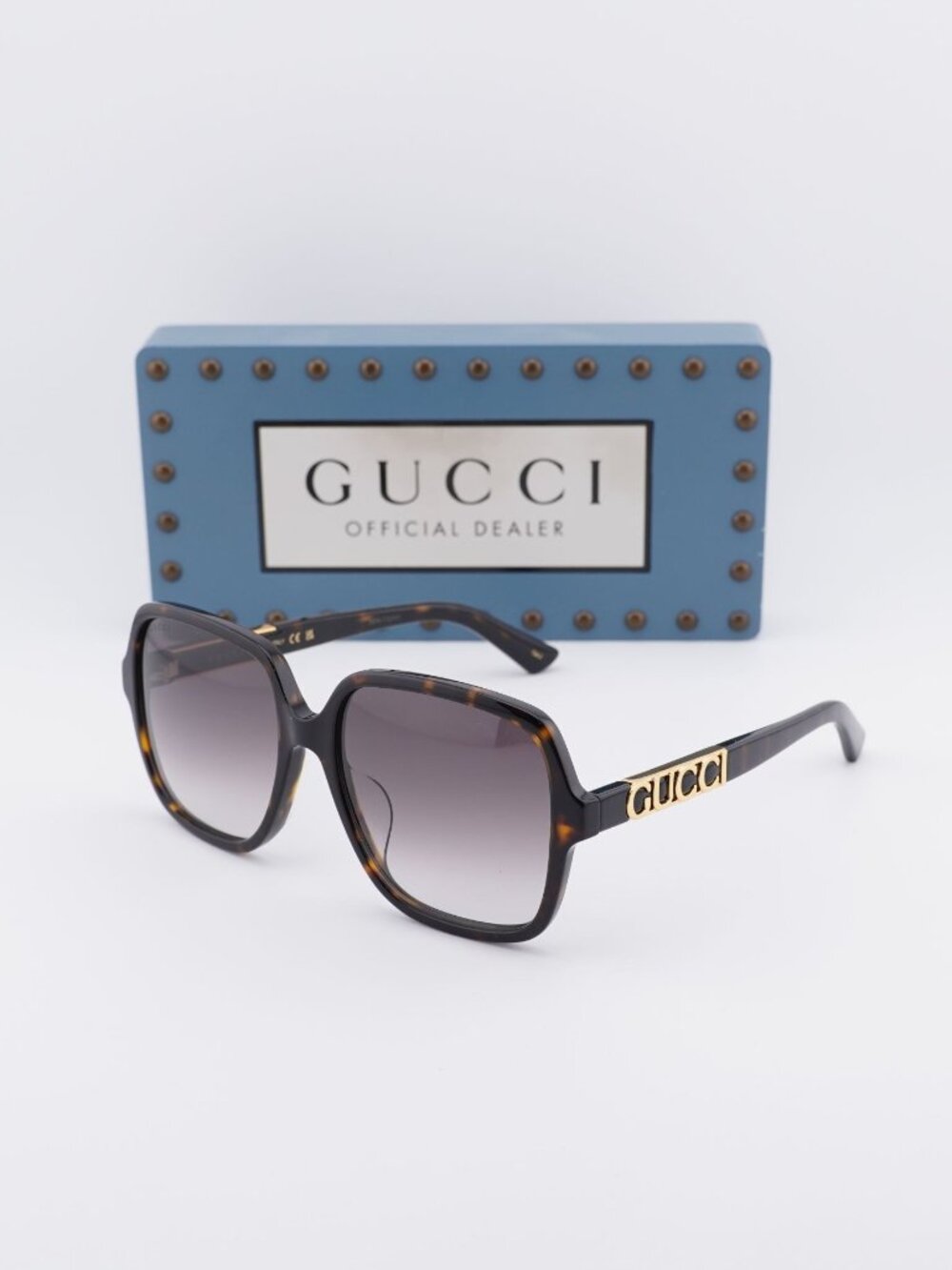 Gucci GG1189SA 003 Square Sunglasses - Havana / Brown